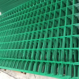 浸塑钢丝双边丝框架护栏网高速公路铁路边框铁丝围栏网低碳防护栏