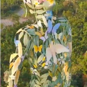 三明城市大型不锈钢美人雕塑 镂空花朵定制工厂