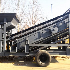 煤炭颗粒石子可移动破碎机 建筑垃圾复合制砂机