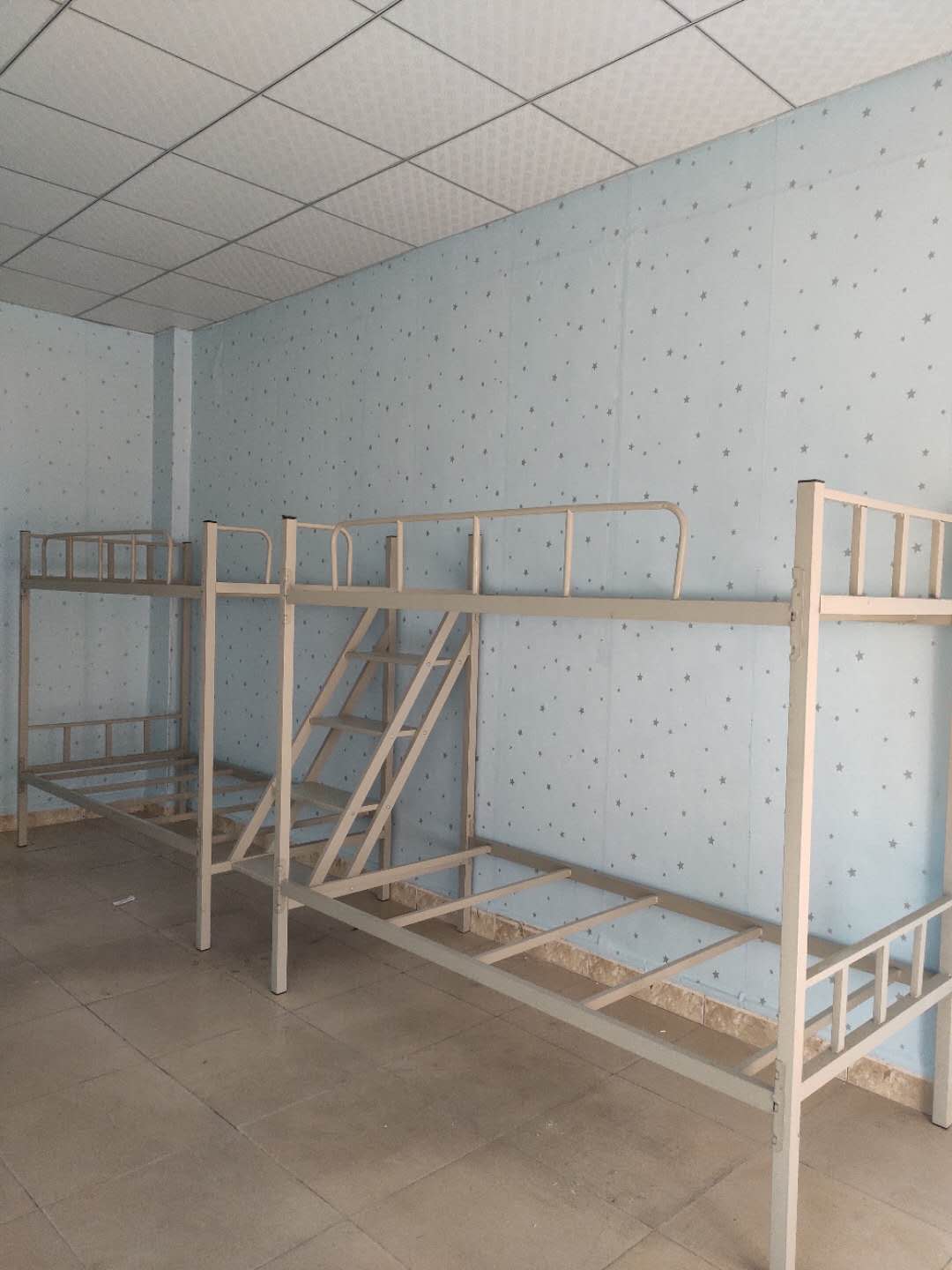 厂家定制铁架床，上下双层铁架床，学校学生员工宿舍铁架床批发