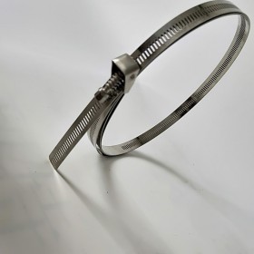 电力金具光缆紧固件 304不锈钢喉箍 不锈钢扎带