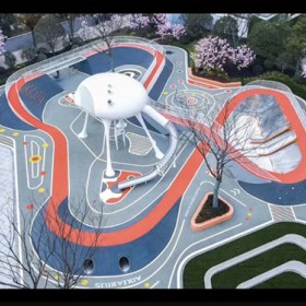 邯郸大型公园滑梯雕塑 宇宙造型游玩摆件