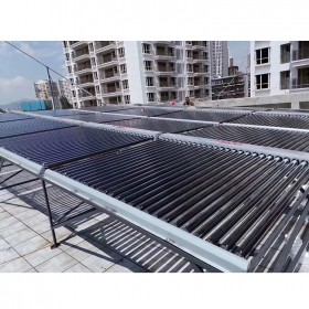 太阳能热水工程厂家安装酒店宾馆学校太阳能系统工程联箱