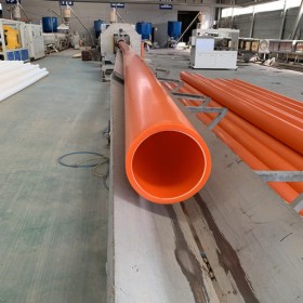 MPP电力管橘红色抗压型电力管材非开挖电力电缆保护套管