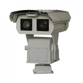 远监控可见光+激光夜视双光谱防抖监控云台摄像机