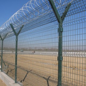 生产Y型安全防御网 监狱围网 看守所刺绳护栏网防护隔离栅