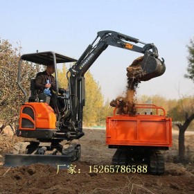 园林工程柴油挖坑机 农用家用履带式挖掘机