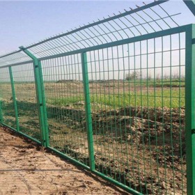 高速高铁道路防护边框铁丝网围栏栅栏隔离防护框架护栏网厂家定制