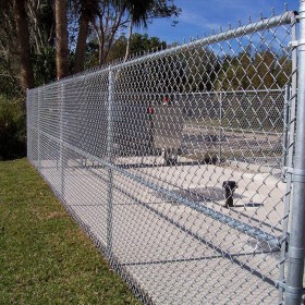 勾花网护栏 浸塑铁丝网 体育场隔离栅 球场围网