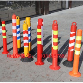 道路交通警示柱pu塑料停车位隔离柱防撞道路固定桩钢管