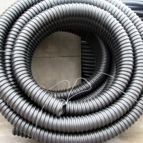 厂家现货批发HDPE材质单壁穿线管 黑色碳素管