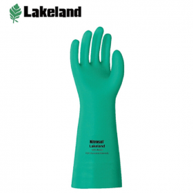 雷克兰耐酸碱防化手套实验室EN15F防腐蚀手部防护