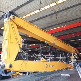 大型挖机改装三节拆楼臂 钩机三段长臂咨询天诺机械