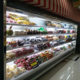 陕西商超水果店风幕柜果蔬保鲜展示柜的供应厂家