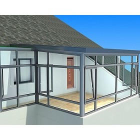高档铝木复合门窗，浙江住宅节能门窗系统，湖州住宅阳光房系统