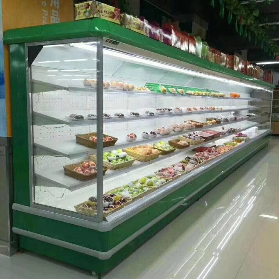 超市冷链商用立式风幕柜冷风柜保鲜冷藏柜供应厂家