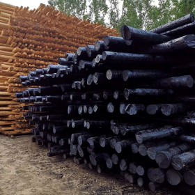 厂家直销油木杆 油炸杆 油木电线杆 防腐油木杆 通信油木杆