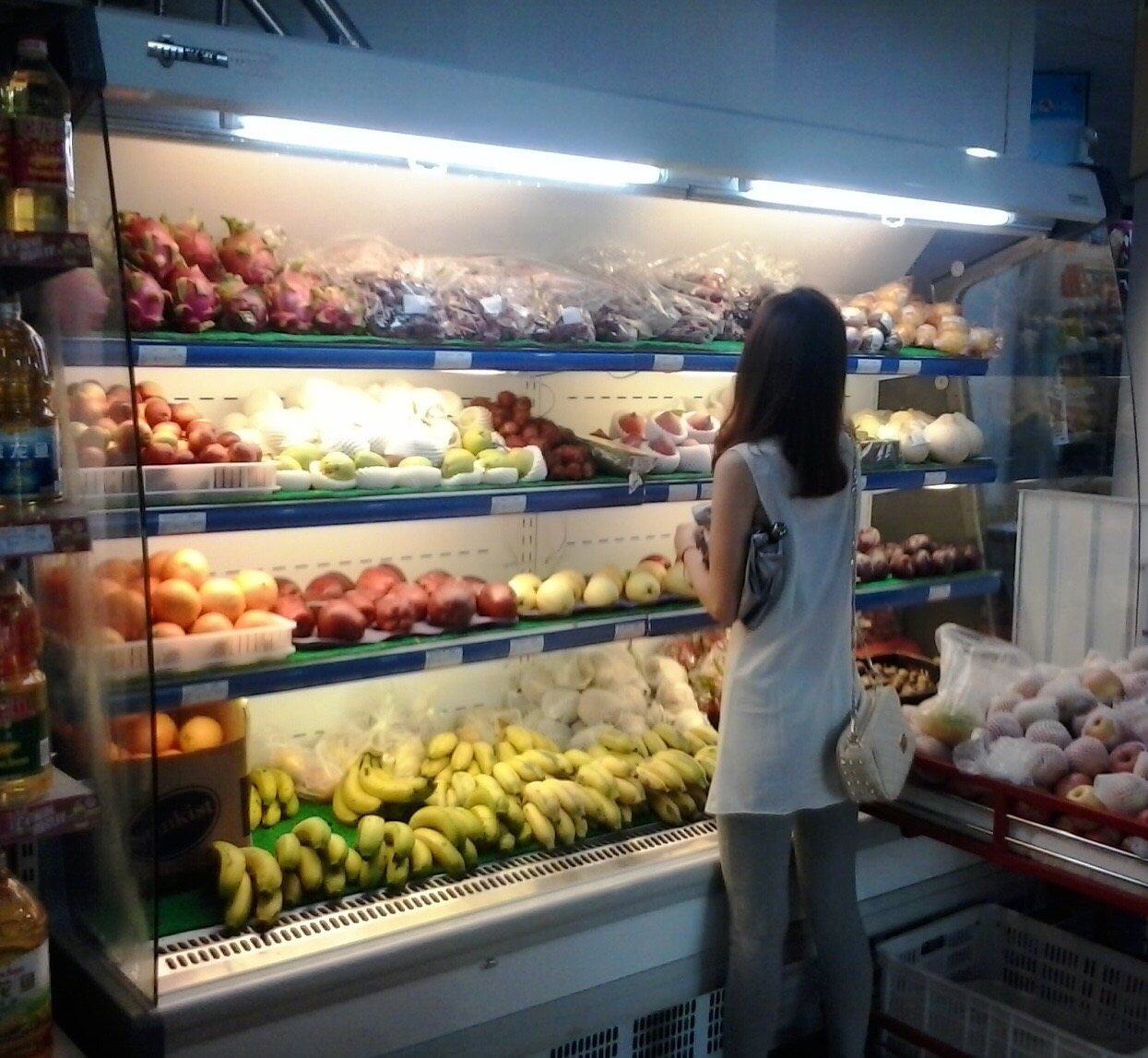 水果保鲜柜蔬菜饮料牛奶冷藏柜便利店超市商用风幕柜