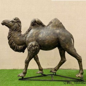 玻璃钢仿铜仿真动物骆驼丝绸之路人物雕塑景观小品装饰摆件