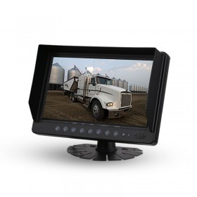 车载9寸四分割数显示器12-24v卡车货车通用台式倒车显示器