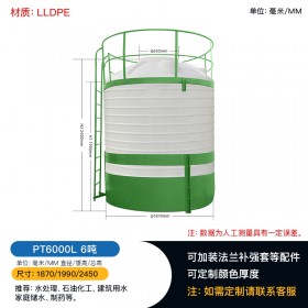 重庆6吨立式水箱大型加厚储罐水塔重庆塑料厂家