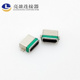 防水micro母座 USB 5p 超薄全贴SMT