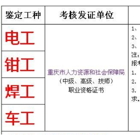 重庆市杨家坪高低压电工报名培训费用多少咨询