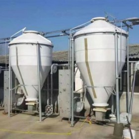 养殖场饲料存储运输设备玻璃钢料塔的优势与特点各种规格可选