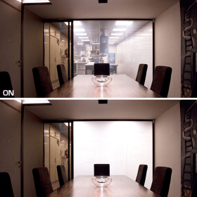 自贴调光膜 直贴玻璃表面 办公室玻璃墙应用按尺寸定做