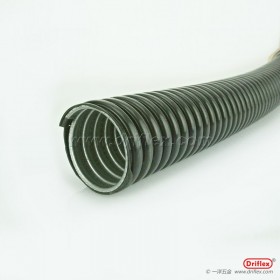 黑色包塑金属软管波浪型穿线软管配蛇皮管接头16-51mm