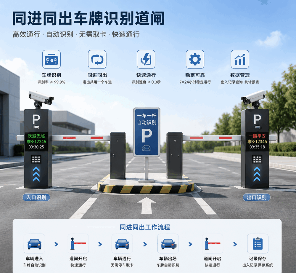 单双通道停车收费系统 物业商场工业园 通用停车管理系统