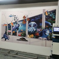 立式3d墙体彩绘机背景墙彩绘机合众直销