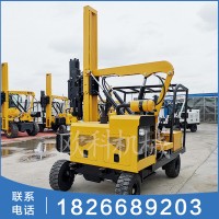 多功能道路护栏打桩机 打拔钻四轮护栏打桩机