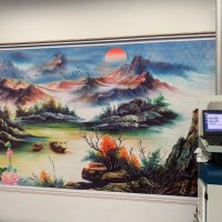 创业首选墙体广告喷绘机致富小机器设备